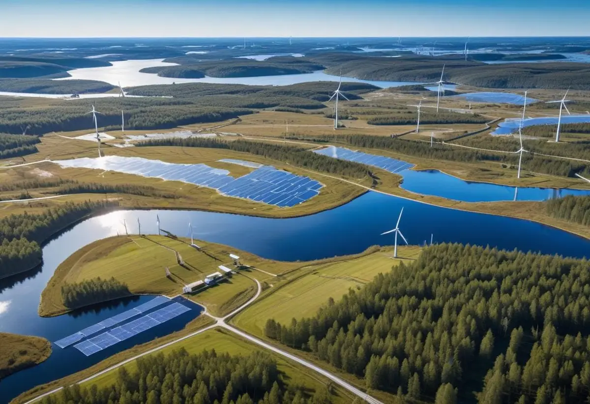 Lisa Göransson visar tre vägval för Sveriges elsystem illustration