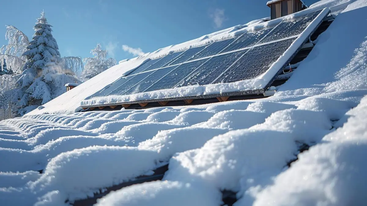 Få bort snö med snöhyvel från dina solceller